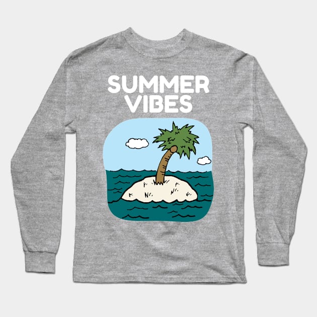 summer Long Sleeve T-Shirt by Pinkfeathers